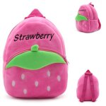 Sac a dos en peluche de fraise pour enfants, cartable de maternelle, cadeau pour filles et garons de ...