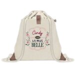Sac � dos avec pochette cindy la plus belle sac de gym et sport, sac doudou enfant cadeau f�te des m�res ...