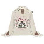 Sac � dos avec pochette no�mie la plus belle sac de gym et sport, sac doudou enfant cadeau f�te des m�res ...