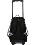 Sac a dos a roulettes star wars / the mandalorian baby yoda noir et gris