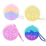 Sac d'�cole en forme de visage pour enfants, jouets sensoriels push bubble, avec pendentif, soulage le ...