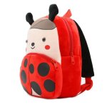 Sacs d'cole en peluche pour enfants de 2 - 4 ans, sac a dos coccinelle dessin anim pour bbs filles ...