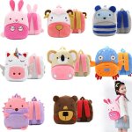 Sac d'�cole en peluche pour enfants, sac a dos de dessin anim� pour filles et gar�ons, sac d'�cole de ...