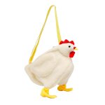 Sac fourre - tout en fausse fourrure pour femmes, sac a main en peluche de poulet de dessin anim, sac ...