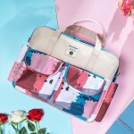 Sac a langer asymtrique epaule pour bb, sac a main de voyage grande capacit pour femmes, soins infantile, ...