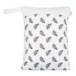 Sac a langer imperméable et lavable avec poignée pour poussette, blanc Sac a langer imperméable et lavable avec poignée pour poussette, blanc