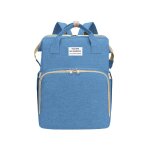 Sac a langer de lit pliable avec station a langer, poche isotherme, sac de maman multifonctionnel a double ...