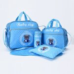 Sac a langer pour maman, sacoche cinq pices, imprim ours, multifonctionnel, grande capacit, asymtrique, ...
