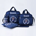 Sac a langer pour maman, sacoche cinq pices, imprim ours, multifonctionnel, grande capacit, asymtrique, ...
