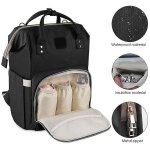 Sac a langer polyvalent avec rangement organis, design unisexe, facile a nettoyer, bretelles rglables ...