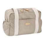 Sac a langer + tapis paris eco terre d'argile - beige chin�