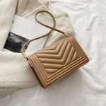 Sacs a main en cuir pu gaufr a la mode, sacoche a bandoulire avec chane, sacoche de shopping texture ...