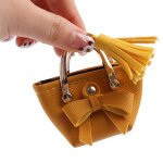 Sac � main en cuir pu pour poup�e, 1 / 6, sac � main avec noeud, accessoires pour maison de poup�e, jouets ...