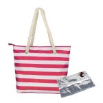 Sac a main de grande capacit�, fourre - tout de plage d�contract� a la mode, sacoche de glace ray�e, ...