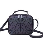 Sacs a main holographiques lumineux laser pour femmes, sacs a bandouli�re, sac a epaule, hologramme g�om�triqu ...
