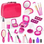 Sac a main de maquillage cosmtique, 19 pices, simulation de jeu, jouets pour filles, jouet educatif ...