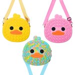 Sac a main en silicone pour femmes, sacoche a bandoulire en forme de canard, anti - stress, anti - stress ...