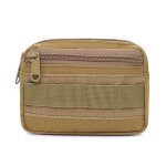 Sac militaire edc double couche pour hommes, ceinture tactique molle, pochette de hanche oxford, sac ...