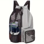 Sac de natation filet cordon sac a dos avec sac humide sac a dos de plage