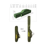 Sacs de p�che en toile 100cm / 150cm, porte - canne pliable portable, sac de rangement pour mat�riel ...