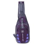Sac de poitrine etanche en nylon pour hommes et femmes, fonctionnel, pour sport de plein air, bandoulire, ...