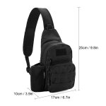 Sac de poitrine pour hommes et femmes, sac de sport de camouflage, grande capacit, randonne, cycle ...