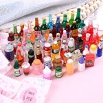 Sac porte - bonheur non rptitif 1:12 pour maison de poupe, bouteilles de vin et de nourriture miniatures, ...