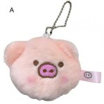 Sac de poup�e en peluche, motif cochon de dessin anim�, sac de poup�e en peluche, pull broche pendentif ...
