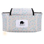 Sac de poussette de b�b�, sac de voiture electrique de grande capacit� multifonctionnel en tissu oxford ...