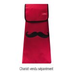 Sac de rangement les artistes pour chariot de courses moustache Sac de rangement les artistes pour chariot de courses moustache
