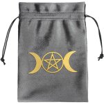 Sac de rangement pour cartes de tarot pochette en velours avec cordon de serrage, pochette multifonctionnelle ...