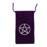 Sac de rangement pour cartes de tarot en velours, sac de rangement pour cartes de jeu de soci�t� a motif ...