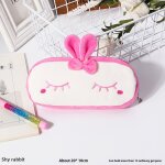 Sac de rangement pour crayons en peluche mignon dessin animé de lapin timide pour enfants ecoliers lot ... Sac de rangement pour crayons en peluche mignon dessin animé de lapin timide pour enfants ecoliers lot ...