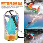 Sac de rangement etanche 10l, sac sec en pvc pour la natation, le kayak, le cano�, le trekking, la d�rive, ...