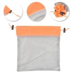 Sac de rangement portable en maille, filet a cordon de serrage, sac de rangement ultra l�ger pour camping ...