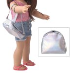 Sac de rangement portable pour poup�es, mini sac a dos d'�cole pour accessoires de poup�es