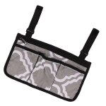 Sac de rangement suspendu sur le ct pour fauteuil roulant, pochette multi - poches pour accoudoir, ...