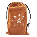 Sac de rangement de tarot imprim moon star, pochette de rangement avec cordons de serrage pour les amateurs ...