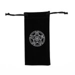 Sac de rangement de tarot pentagramme en velours 1 pi�ce, sac de rangement de cartes de jeu de soci�t�, ...