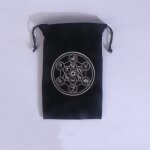 Sac de rangement en velours pour cartes de tarot, 12 constellations, sac de rangement pour cartes de ...