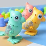 Sac a roulettes en plastique, 3 pices, jouet rtro, animaux, perroquet, marche, saut