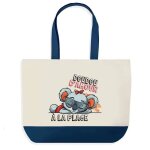 Sac shopping fond bleu doudou koala � la plage ch�ri ch�rie amour saint - valentin cadeau anniversaire ...