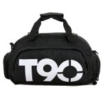 Sac de sport etanche a paillettes pour femmes, noir, compartiment pour chaussures, pour fitness, entranement, ...