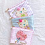 Sac en tissu brod� pour cr�me glac�e japonaise, haute qualit�, mignon, pour g�teaux, cosm�tiques, maquillage, ...