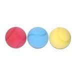 Sachet de 3 balles en mousse de 7 cm - jeu de raquettes - enfant Sachet de 3 balles en mousse de 7 cm - jeu de raquettes - enfant