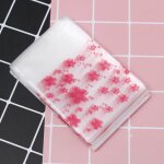 Sachets auto adh�sifs pour cookies et bonbons, 100 pi�ces / lot, jolies fleurs de cerisier roses, sacs ...