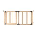 Safetots séparateur de pièce multi - panneau en bois, barrière flexible avec porte pour bébé et tout ... Safetots séparateur de pièce multi - panneau en bois, barrière flexible avec porte pour bébé et tout ...
