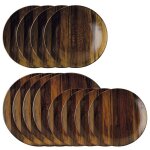 Sambonet arthur krupp jeu de 12 assiettes wood essence Sambonet arthur krupp jeu de 12 assiettes wood essence