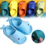 Sandales de plage antidrapantes impermables pour enfants, pantoufles de requin de dessin anim pour ...