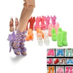 Sandales a talons hauts pour barbie, 20 pièces / lot, style fixe, chaussures de poupée, nâ¿ud de bandage, ... Sandales a talons hauts pour barbie, 20 pièces / lot, style fixe, chaussures de poupée, nâ¿ud de bandage, ...